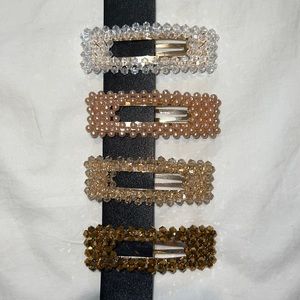 Beaded Hair Clips